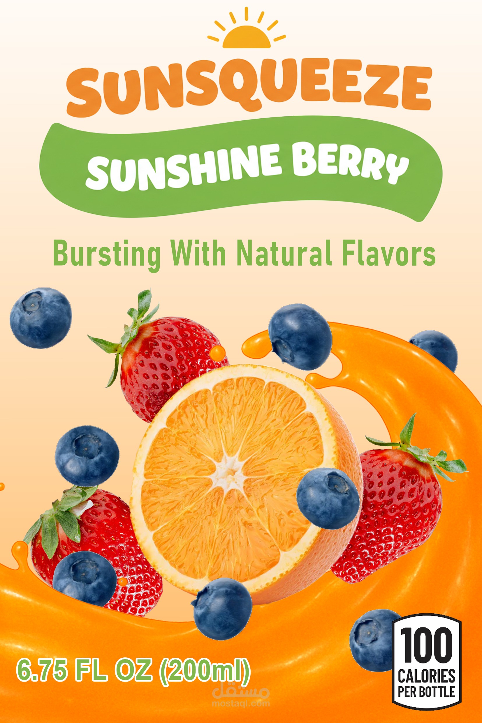 Sunsqueeze – Vibrant Juice Packaging Design