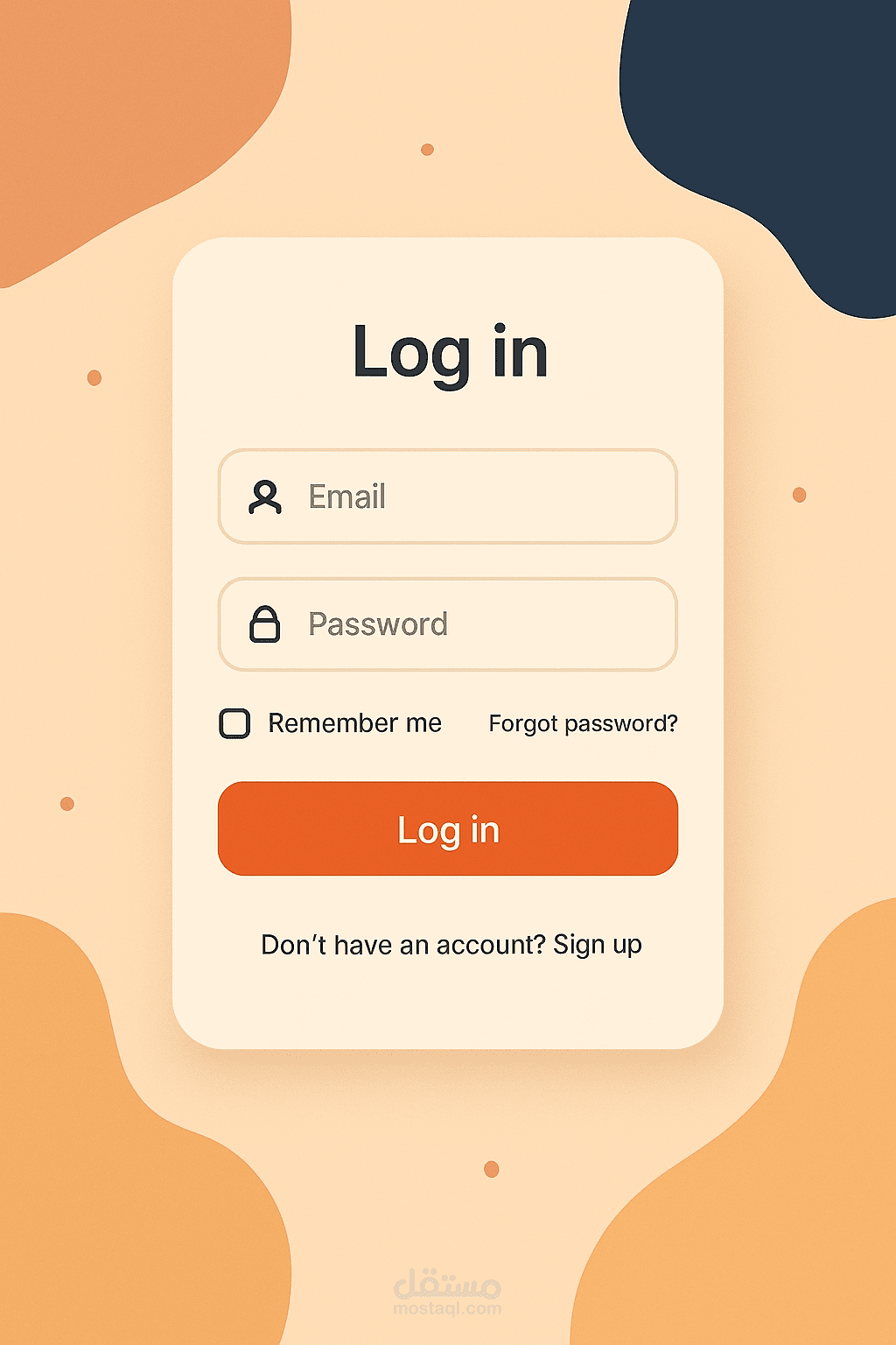 Login page
