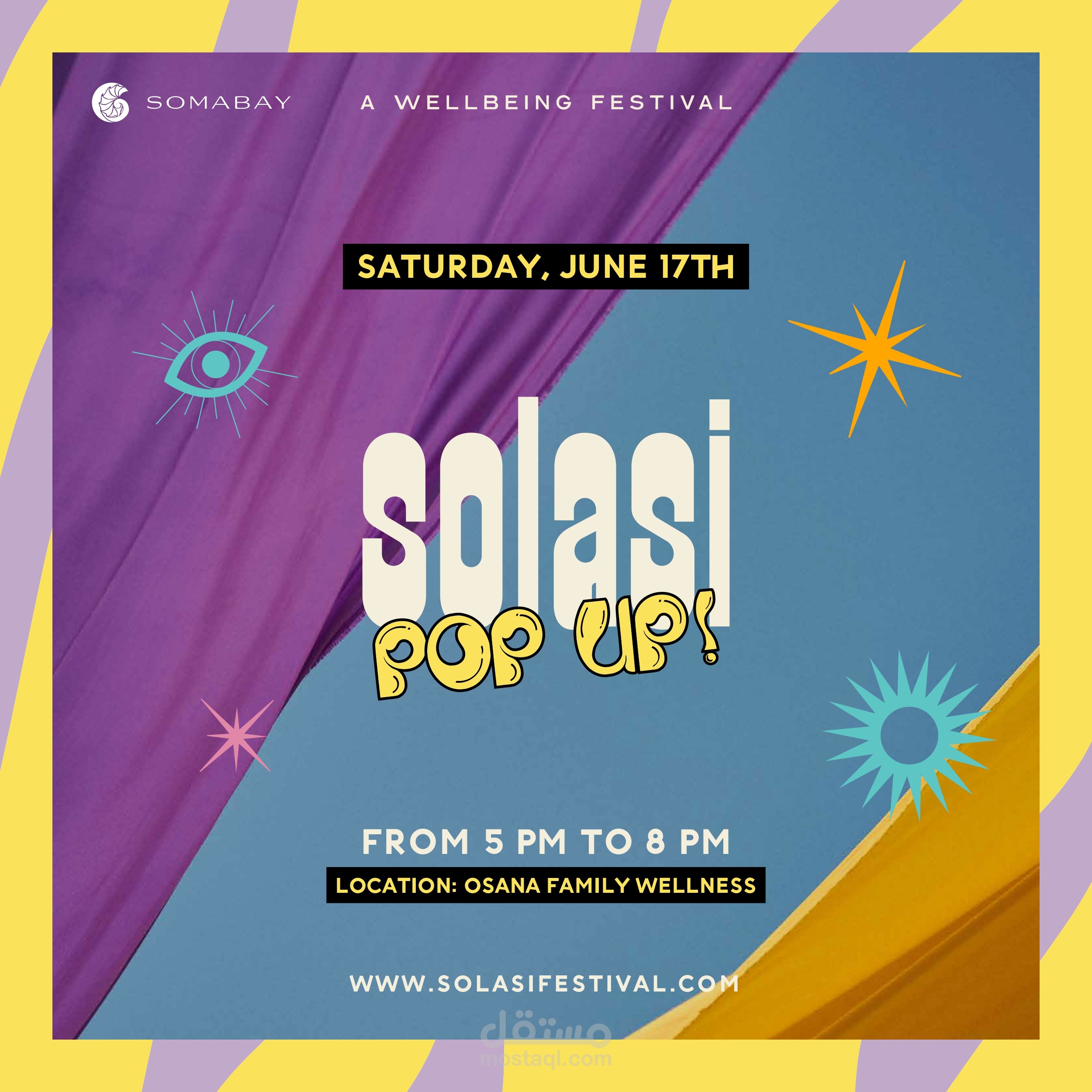 Solasi Wellbeing Festival Popup Campagin