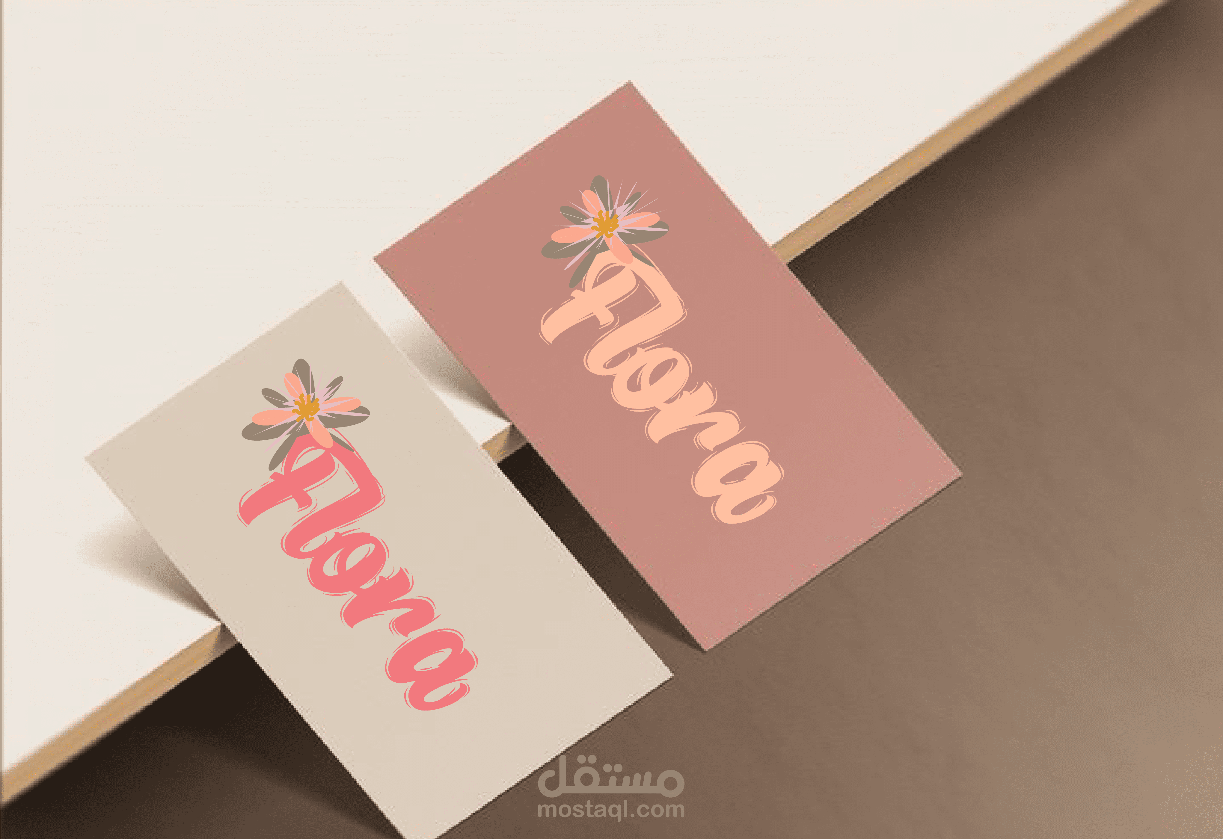 تصميم لوجو وهوية بصرية لمتجر زهور