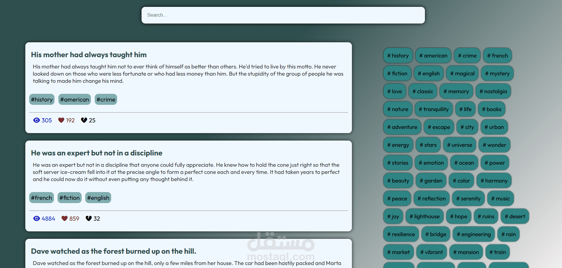 Posts Page