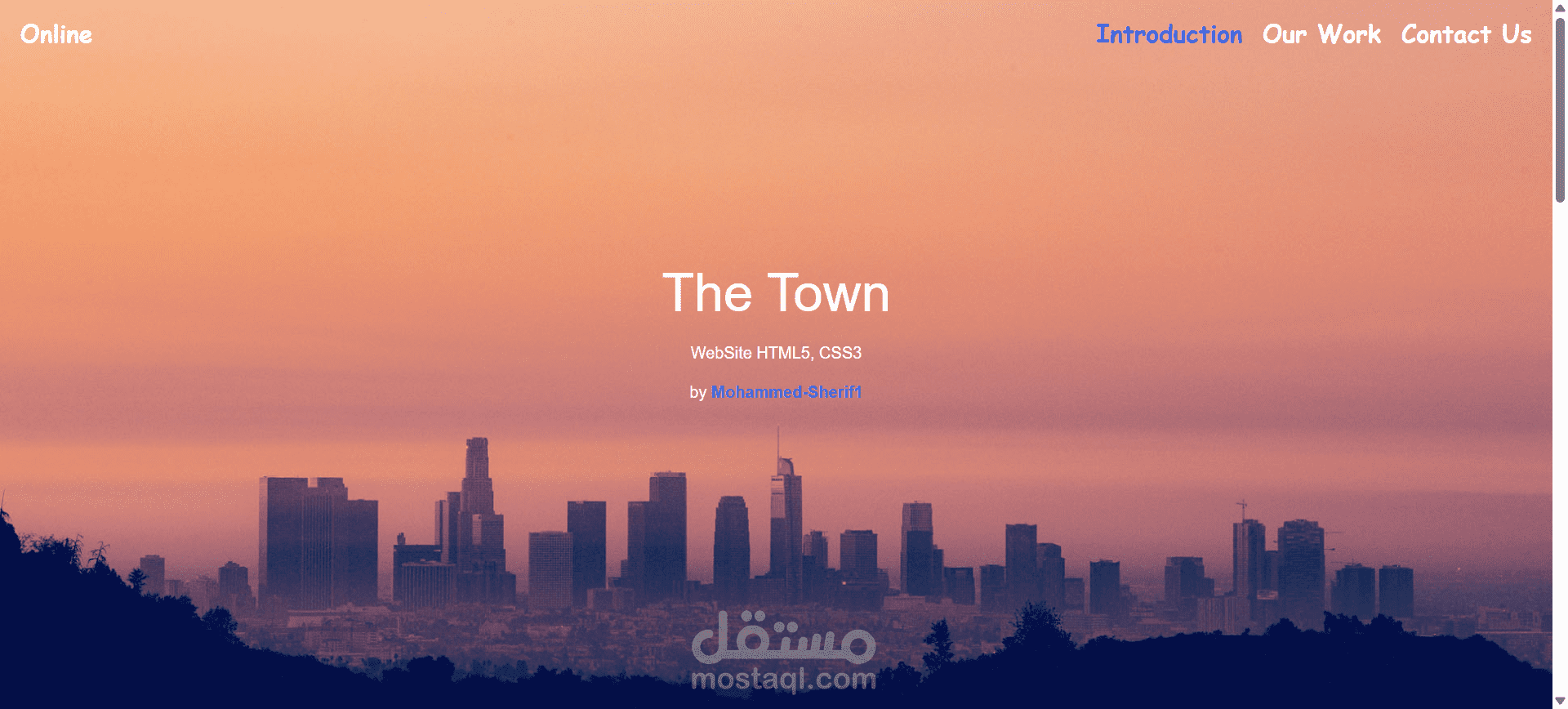 Town Production - Simple HTML/CSS Template