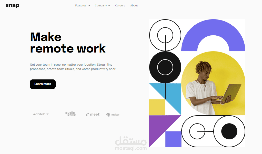 تصميم واجهة ويب باستخدام Tailwind CSS – قالب متجاوب (Responsive Template)