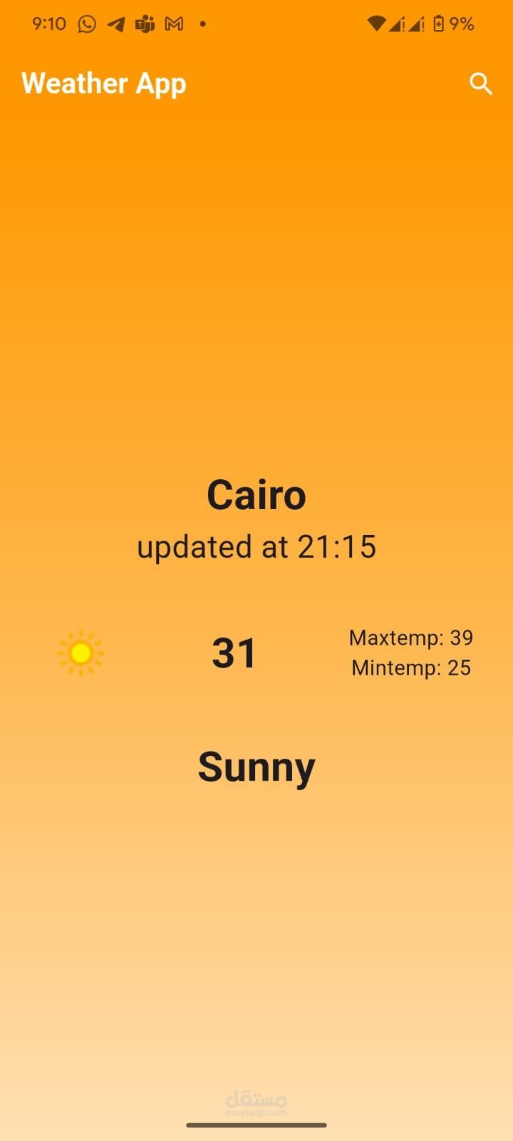 weather app