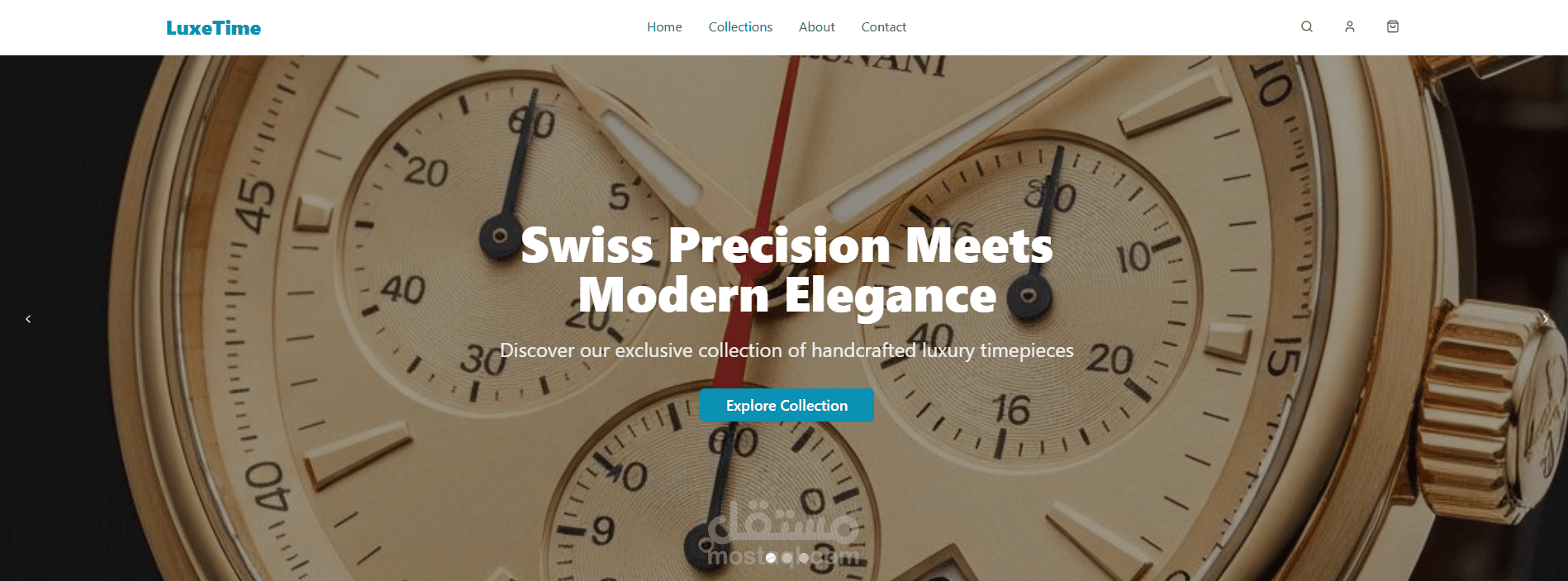 تصميم صفحة هبوط احترافية لمشروعك (Landing Page) - Watch Shop