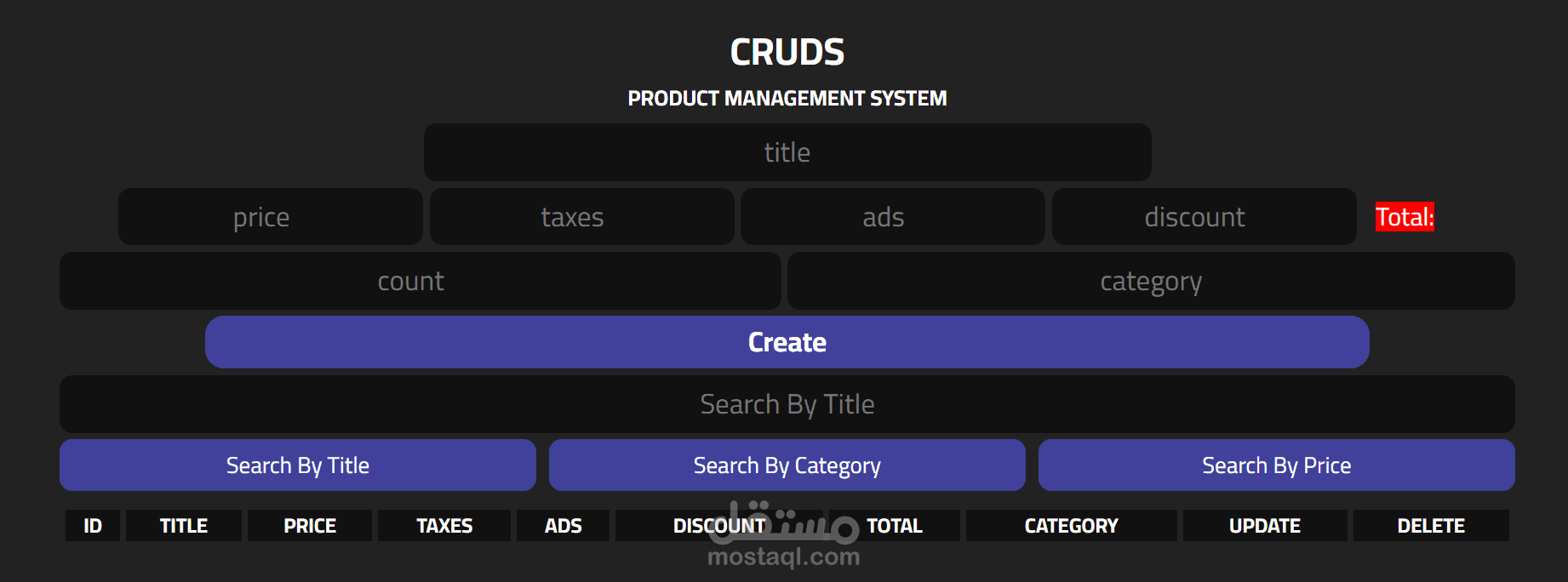 Product Managment System
