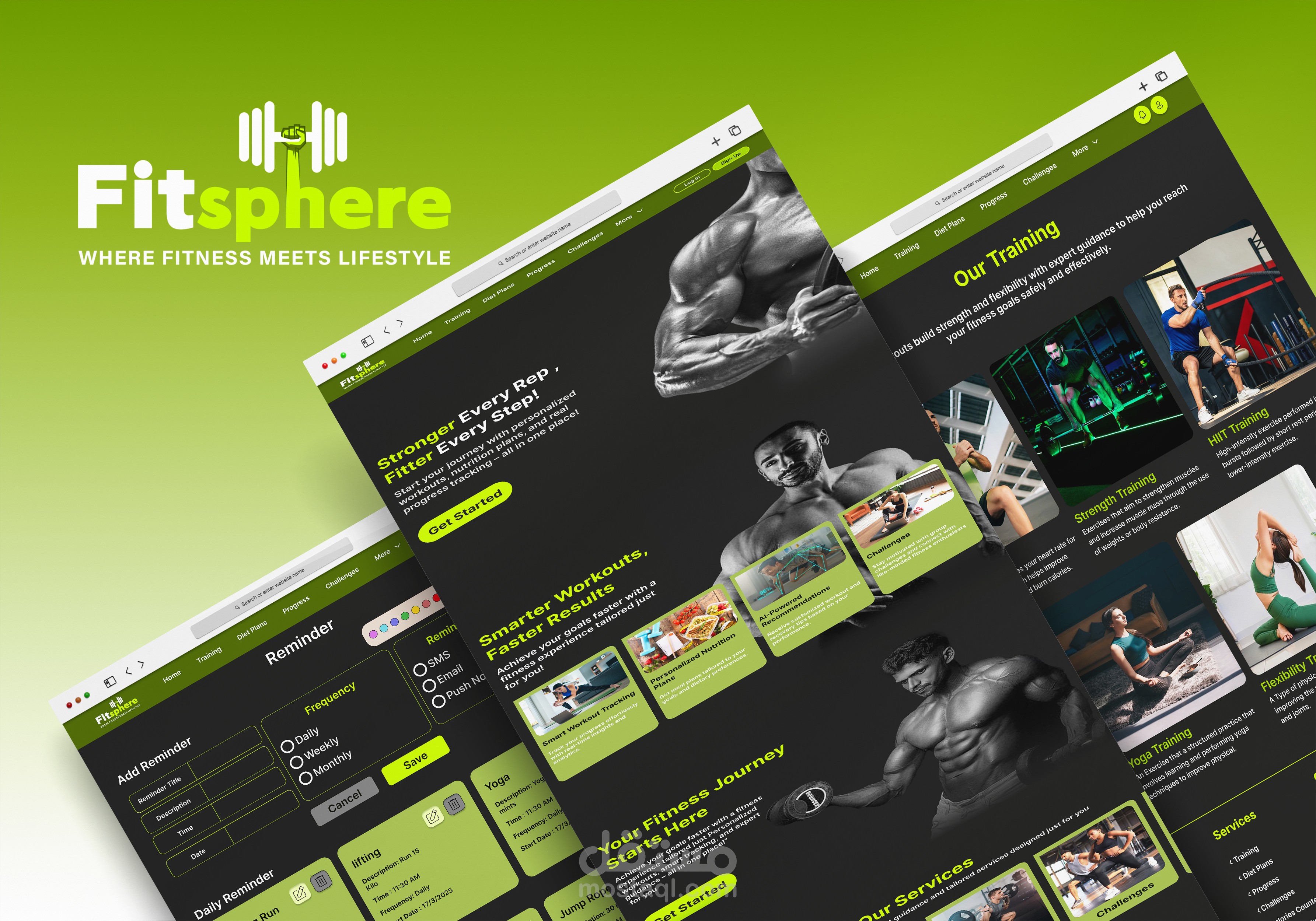 Fitsphere Website – UI/UX Design