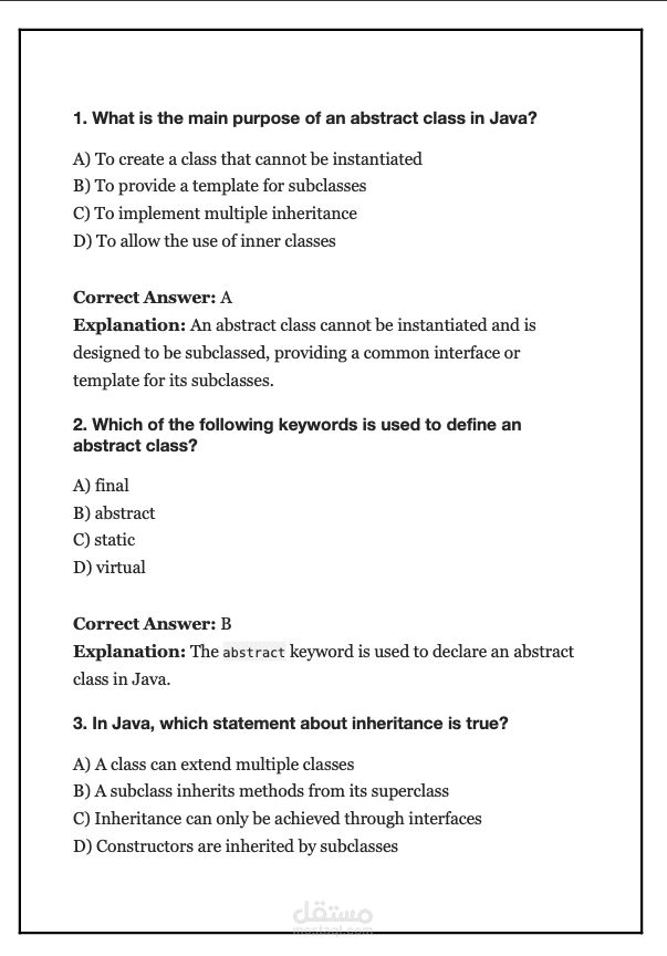 OOP-MCQ Questions