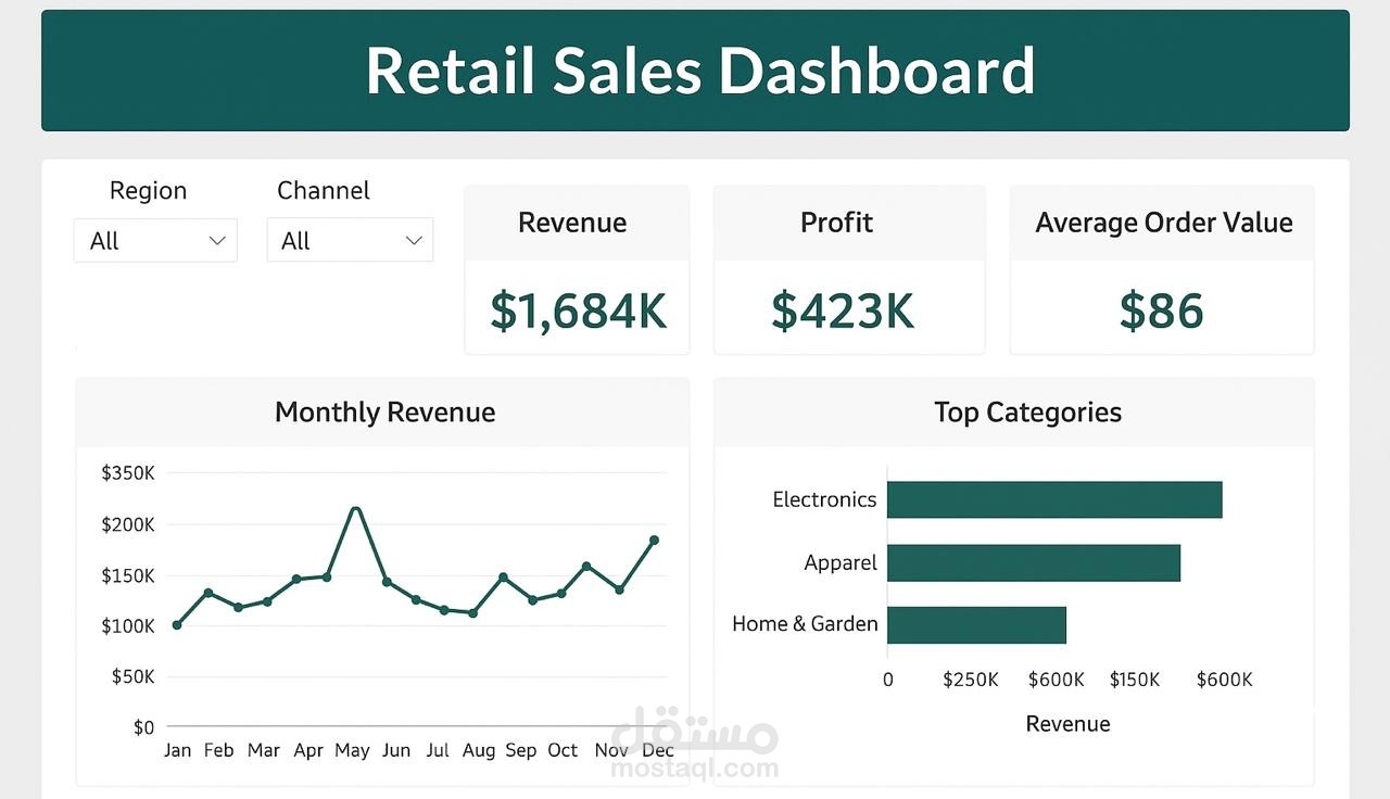 Excel Project: Retail Sales Dashboard