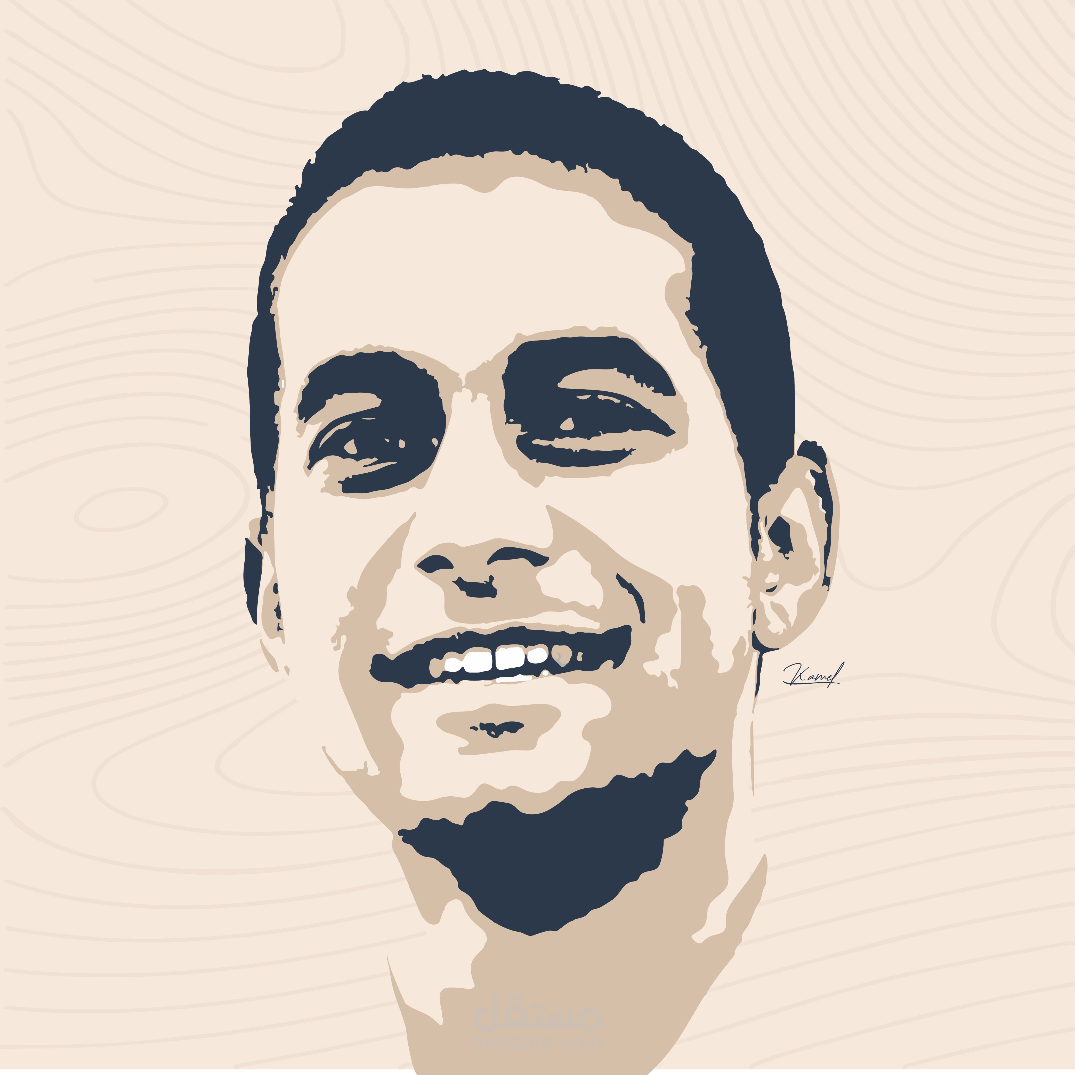 بورتريه فيكتور بأسلوب فني