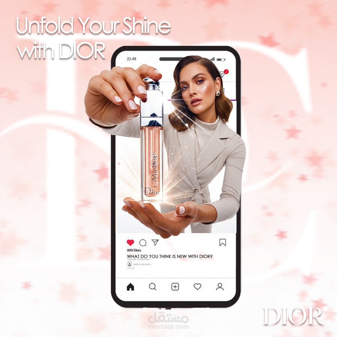 DIOR lip glow Social Media Campaign