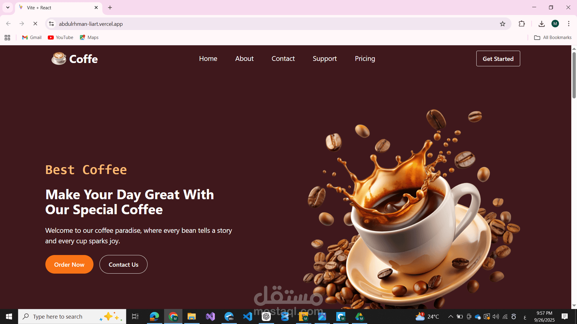 Cafe website
