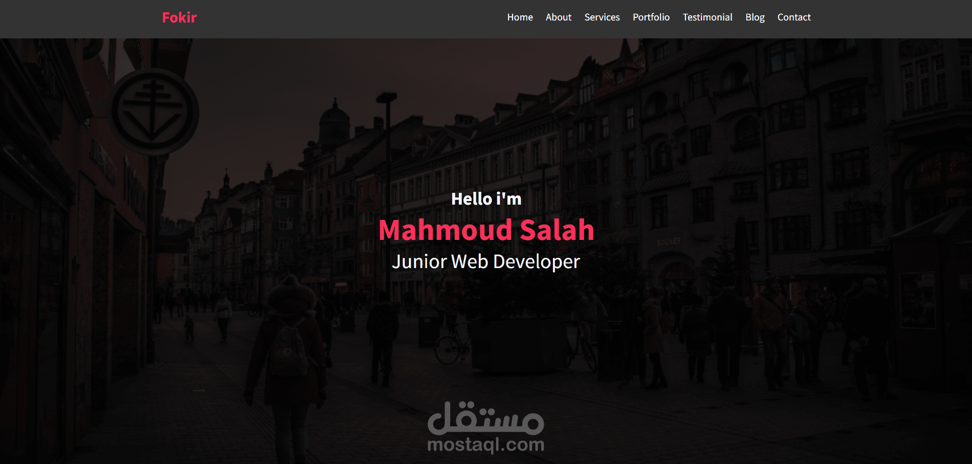 Fokir Website portfolio