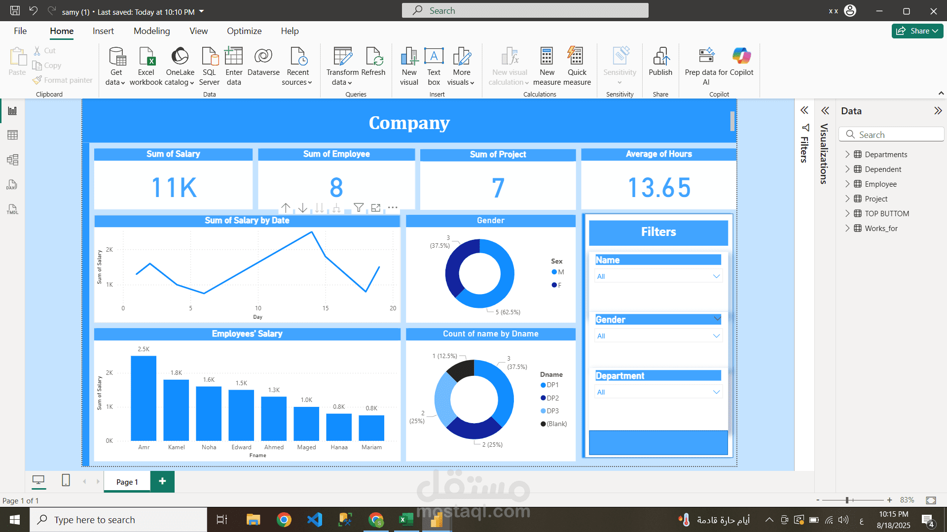 خلي بيانات Company_SD تشتغل لصالحك تقارير ولوحات تفاعلية تكشف أسرار المبيعات وتفتحلك فرص جديدة للنجاح.
