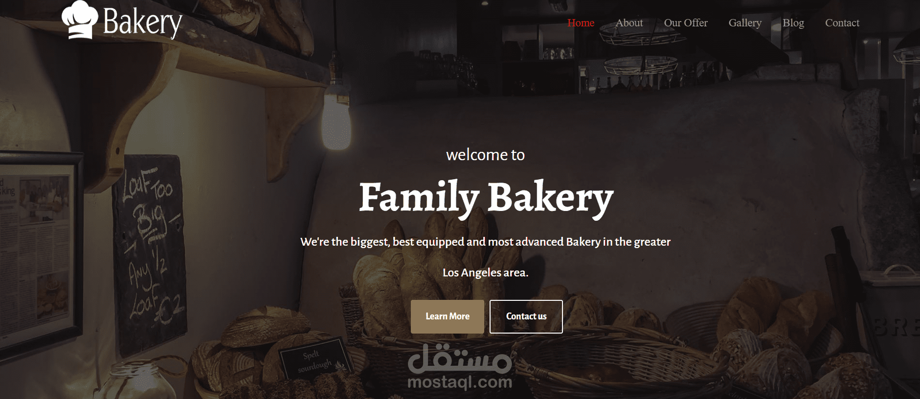 bakery website