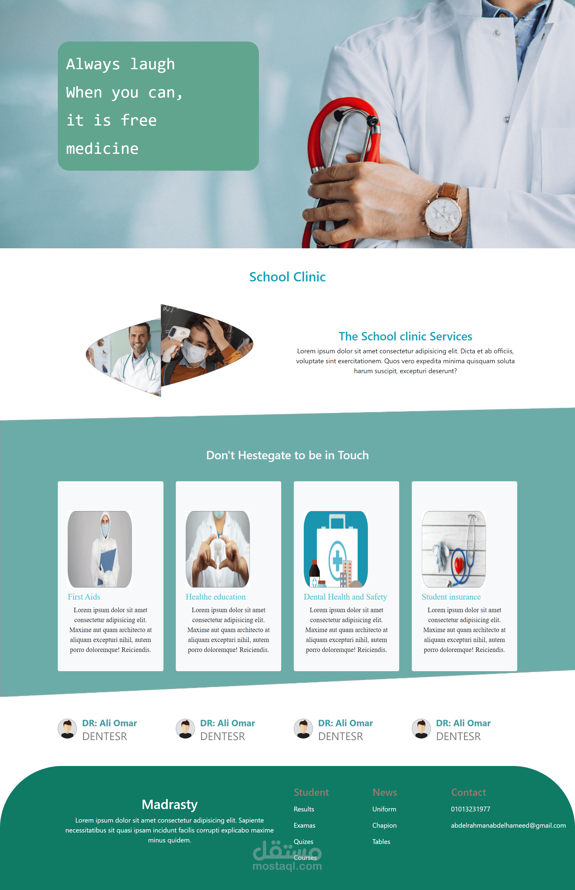 Medical web page