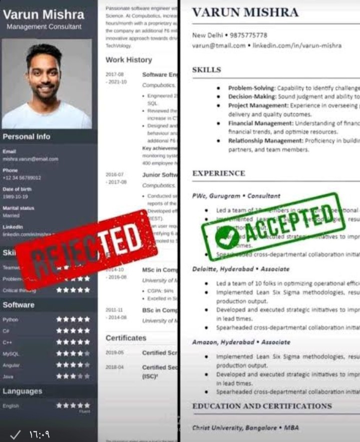 كتابة  CV احترافي بنظام ال ATS
