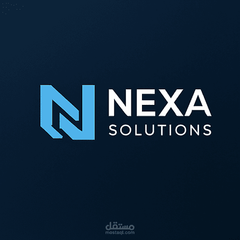 تصميم شعار احترافي وهوية بصرية متكاملة لشركة "Nexa Solutions"