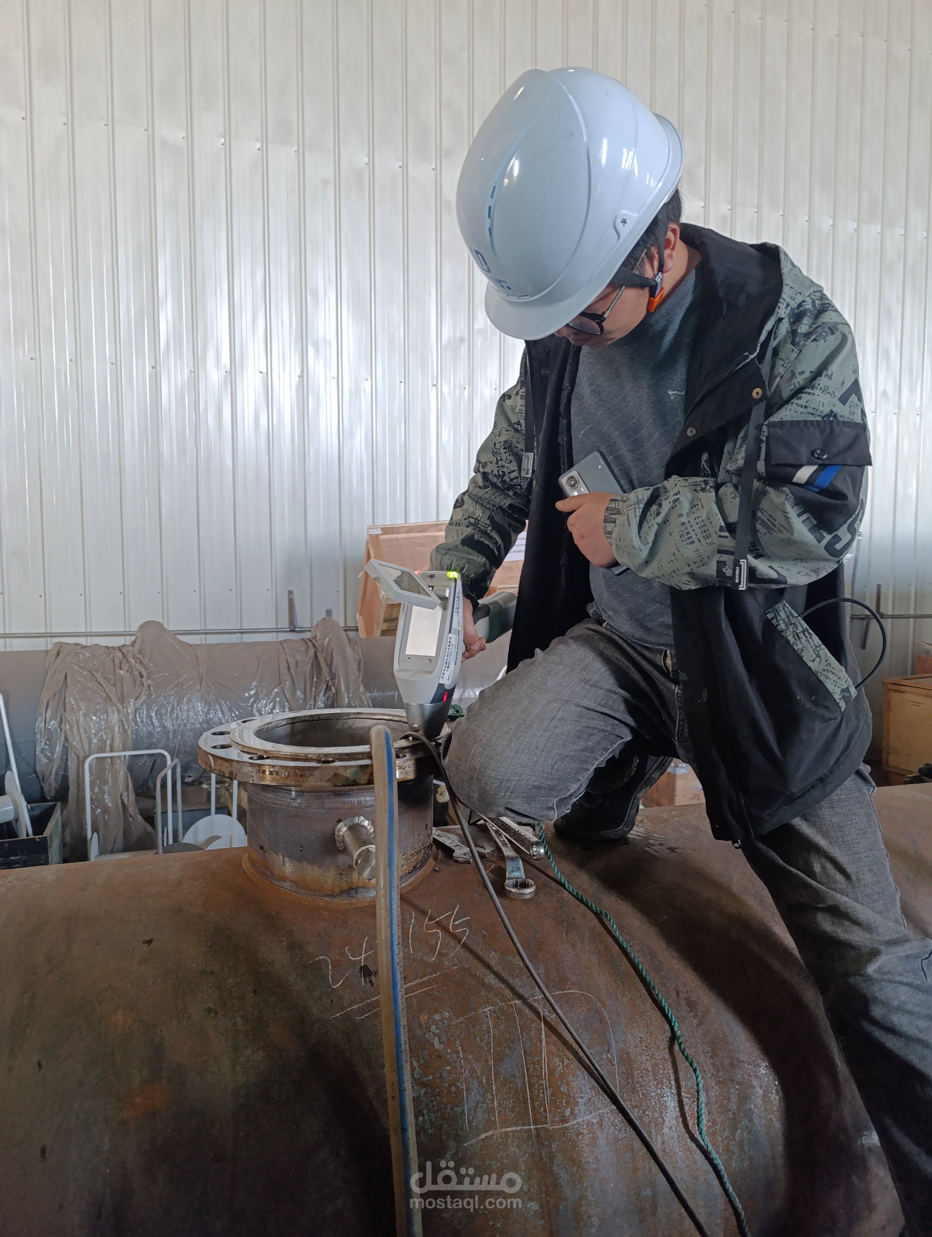 إشراف على تصنيع شل مبادل حراري (heatexchanger)