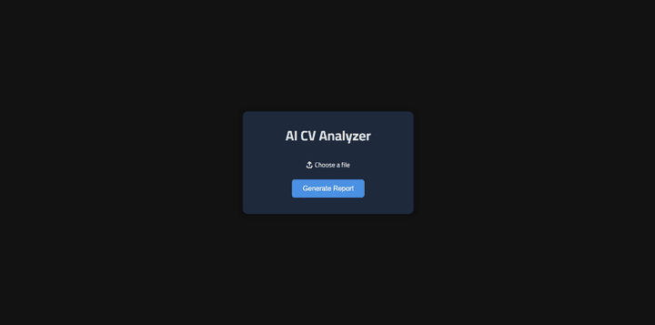 AI CV Analyzer