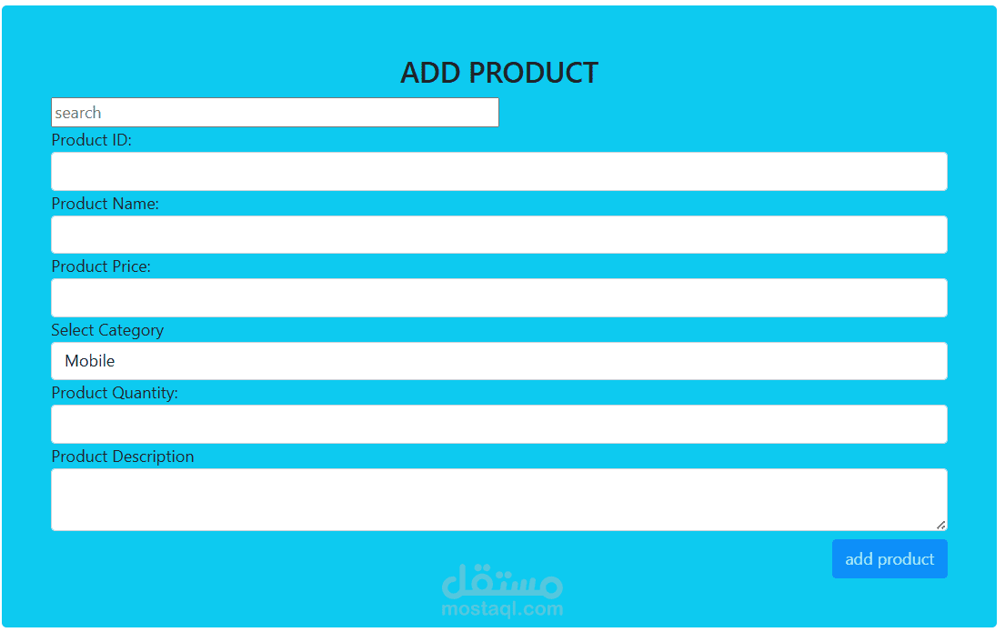 CRUD website
