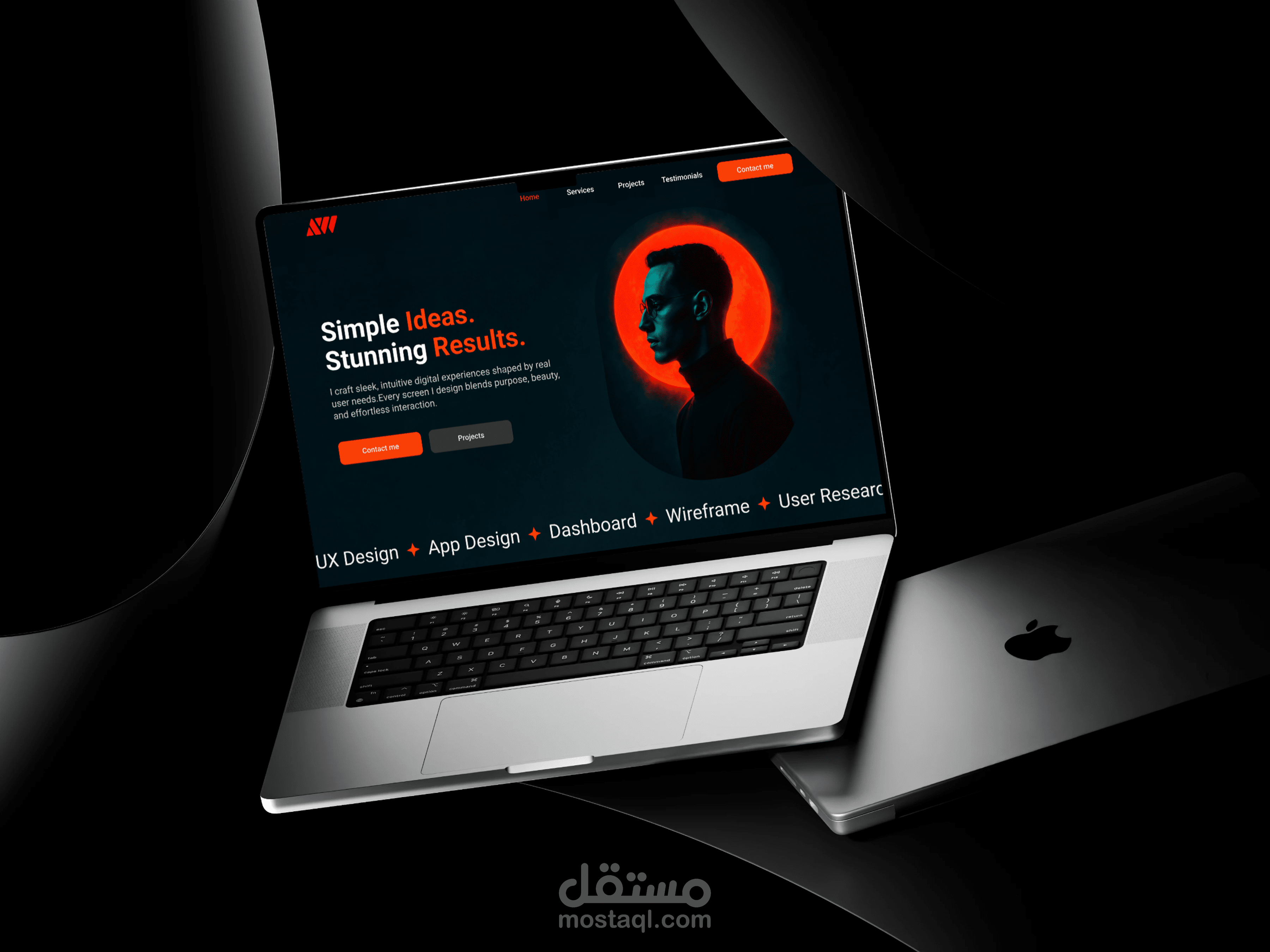 تصميم صفحة هبوط متجاوبة إبداعية وجذابة UI/UX Landing Page Design