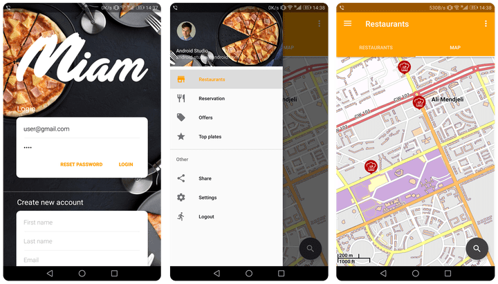 Android App - Miam Food Delivery