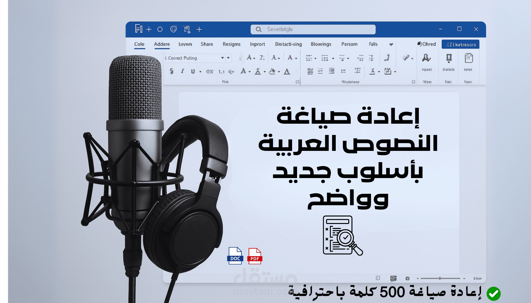 إعادة صياغة النصوص العربية بأسلوب جديد وواضح
