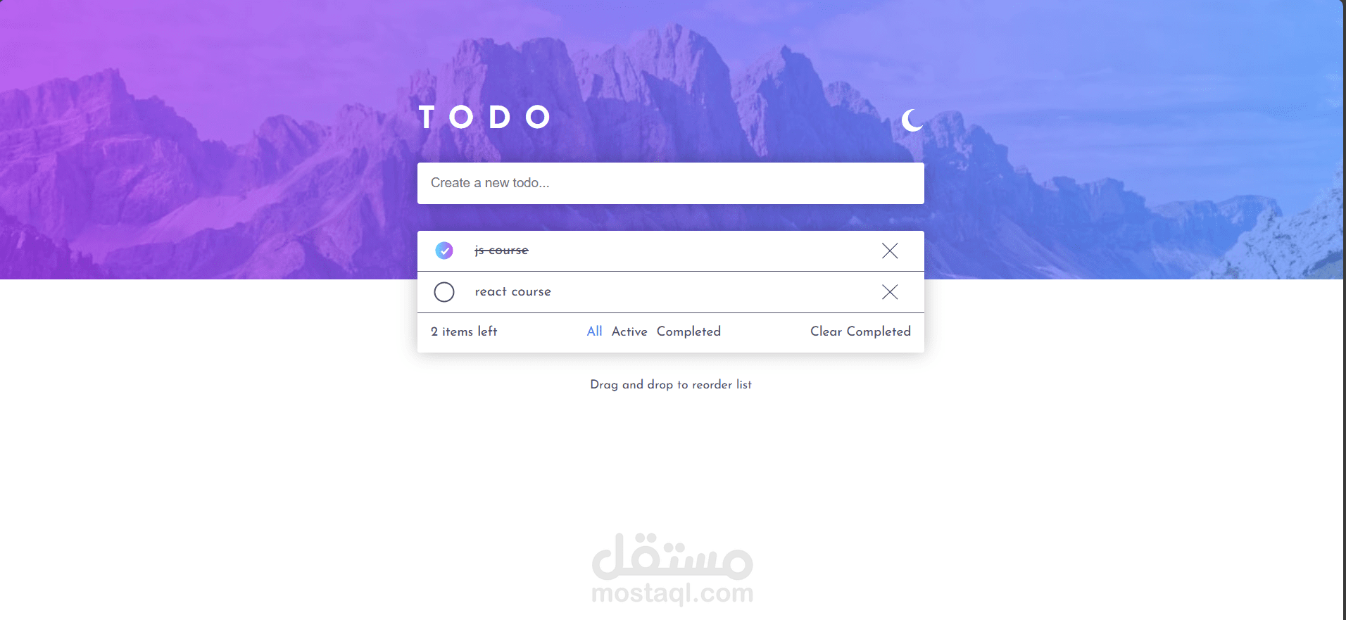Todo list