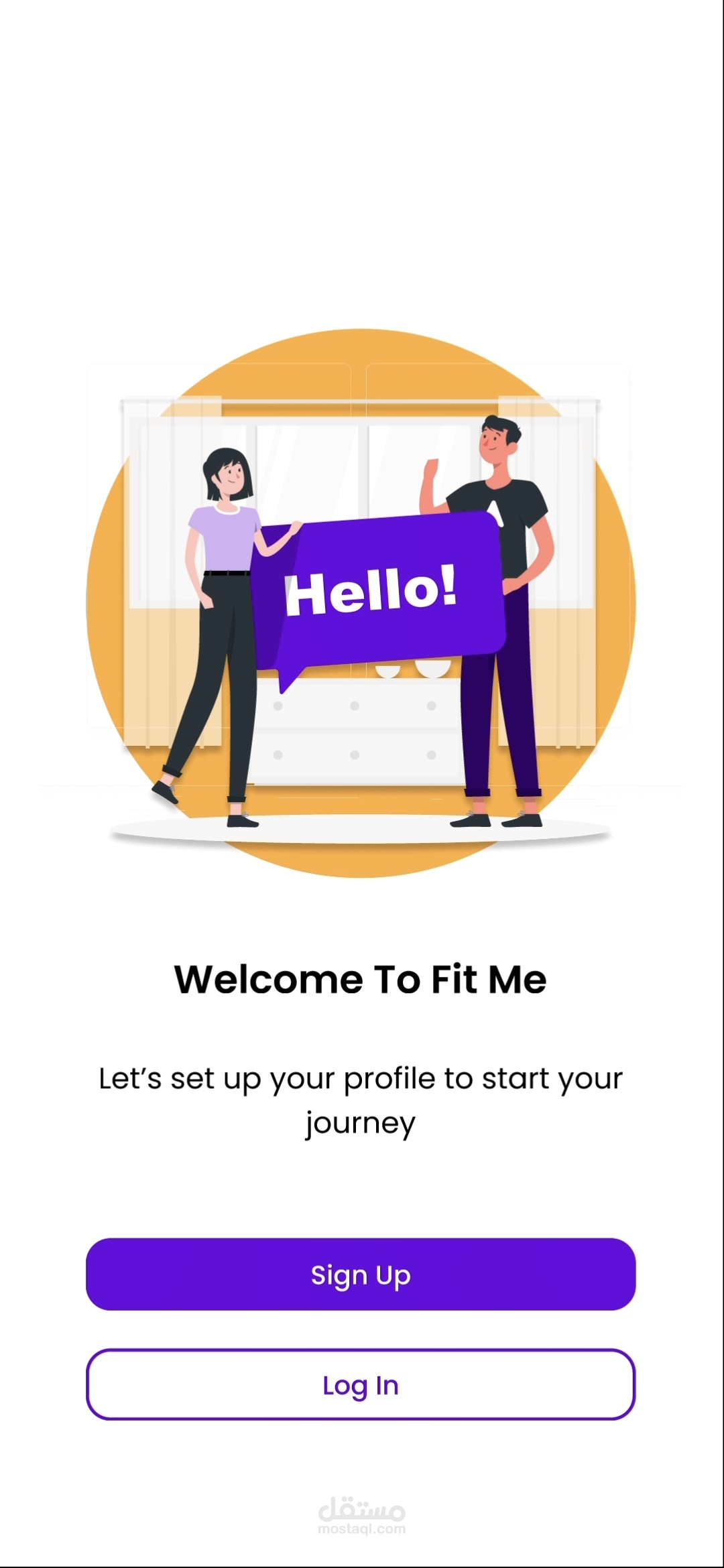 Fit Me mobile app design