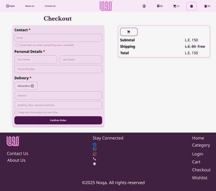 Create UI to hijab brand website