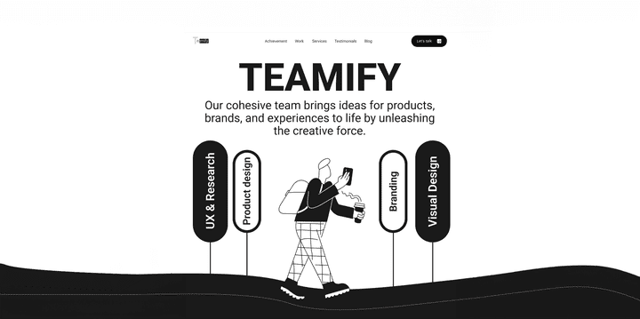 Teamify Agency landing page