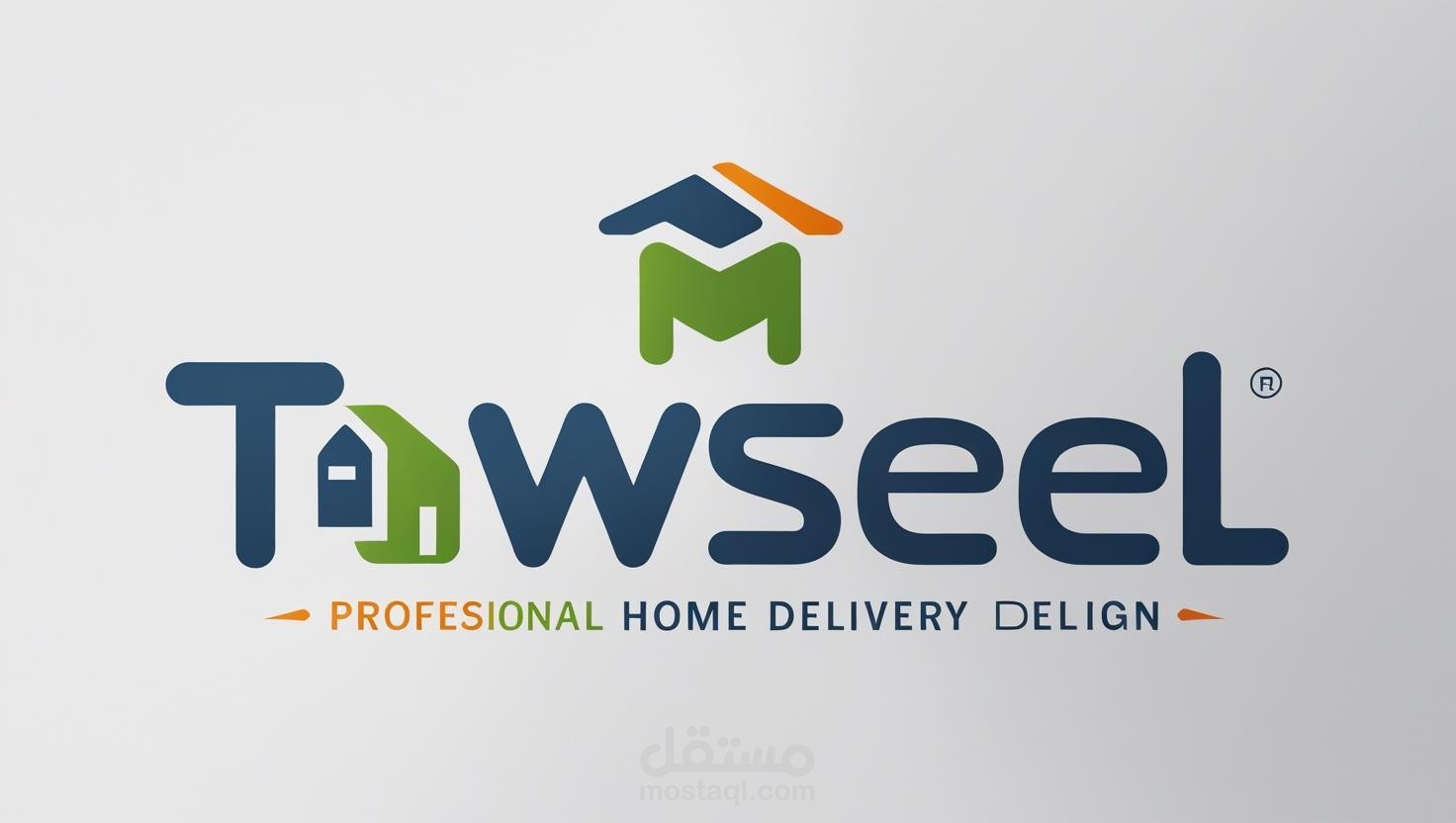 تصميم شعار لشركه شحن توصيل منازل باسم TAWSEEL