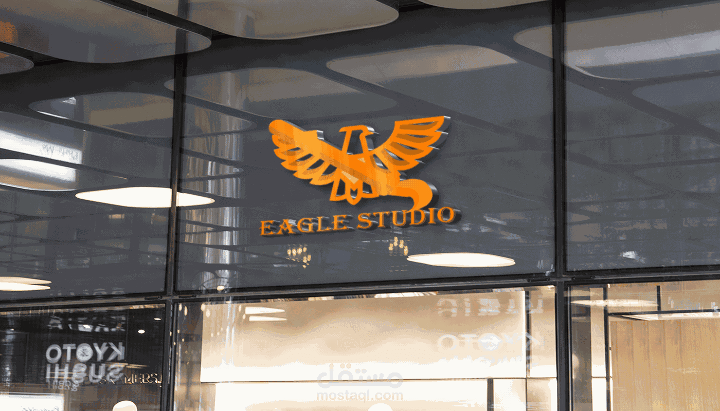 تصميم شعار eagle studio