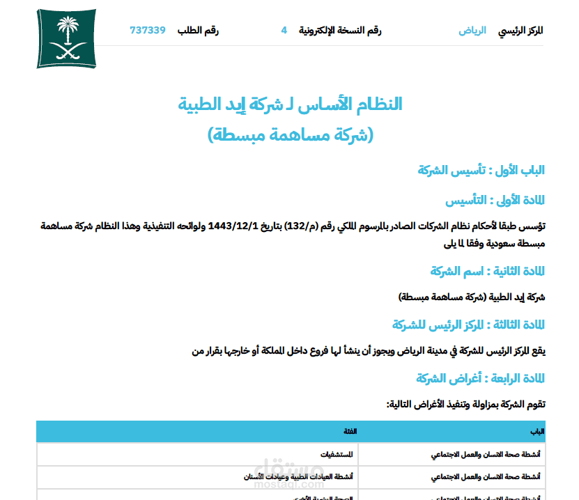 حوكمة الشركات: تعديل النظام الاساس للشركات، تعديل سجل المساهمين، اضافة وتعديل حصص الشركاء، اجراءات ولوائح تنظيمية للشركات، شؤون الموظفين، الرواتب والتعويضات والمزايا،