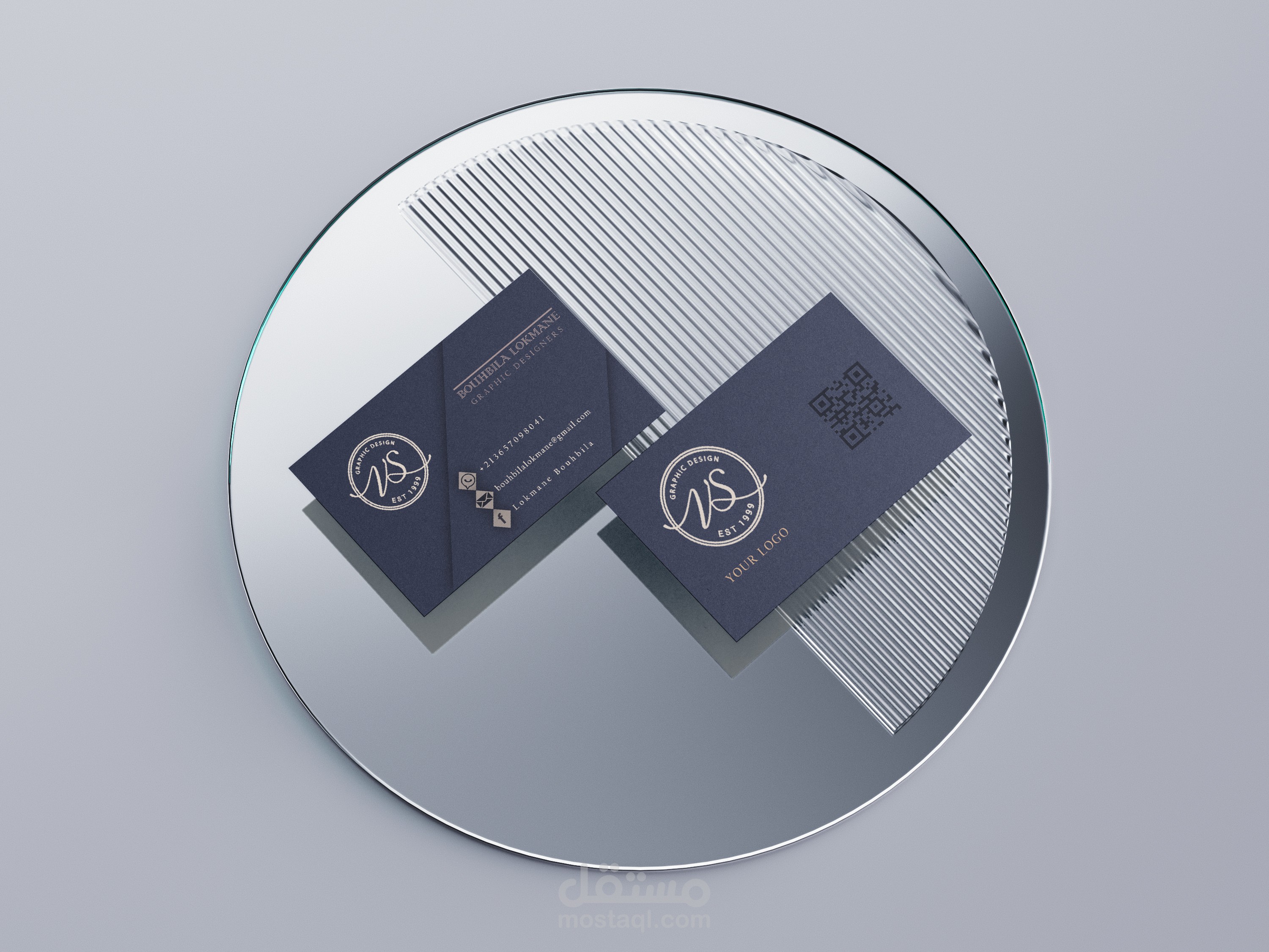 تصميم بطاقة عمل بزنس كارد لشركتك و أعمالك Business card