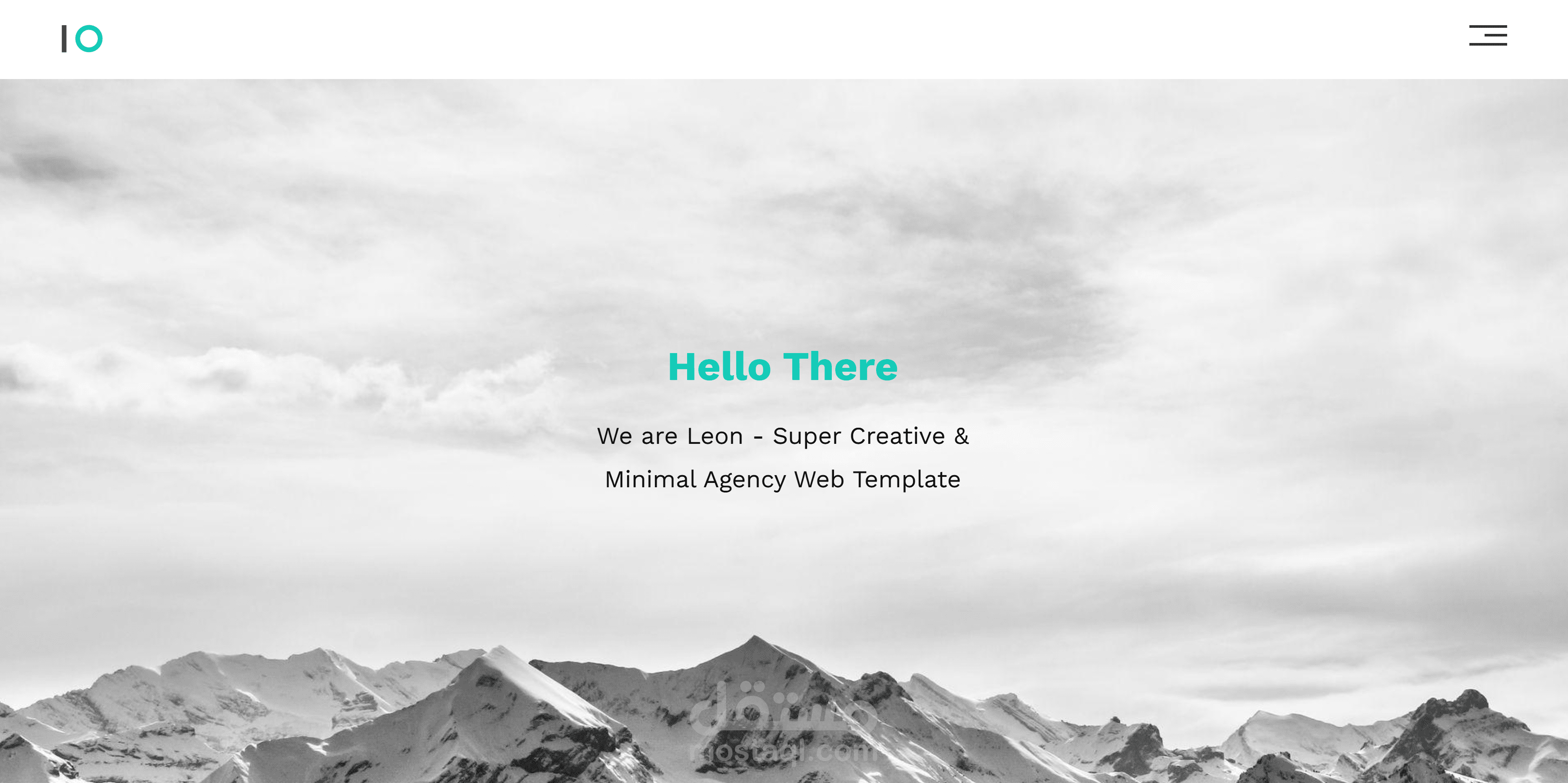 Template using HTML and CSS