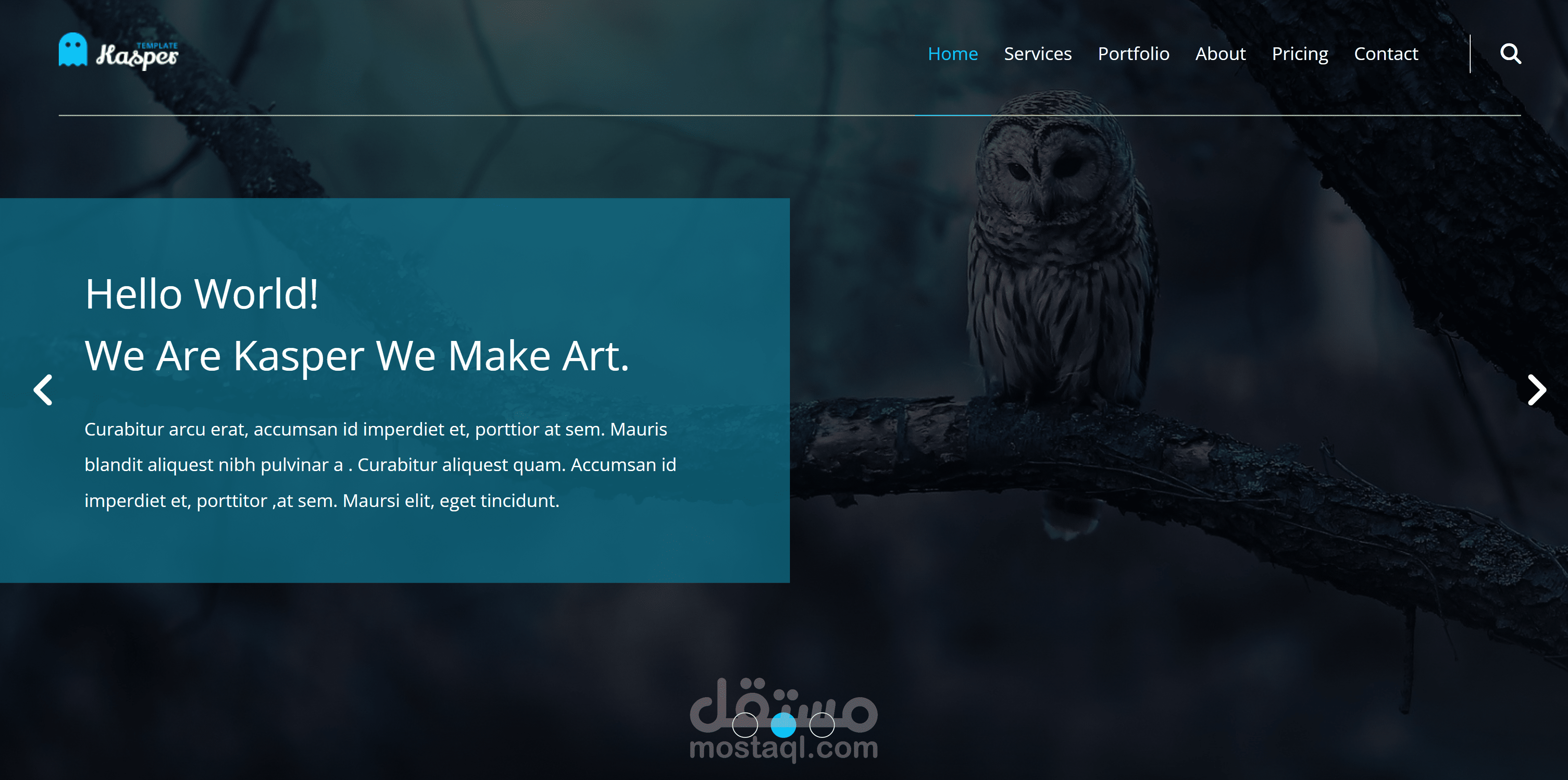 Template2 using HTML and CSS