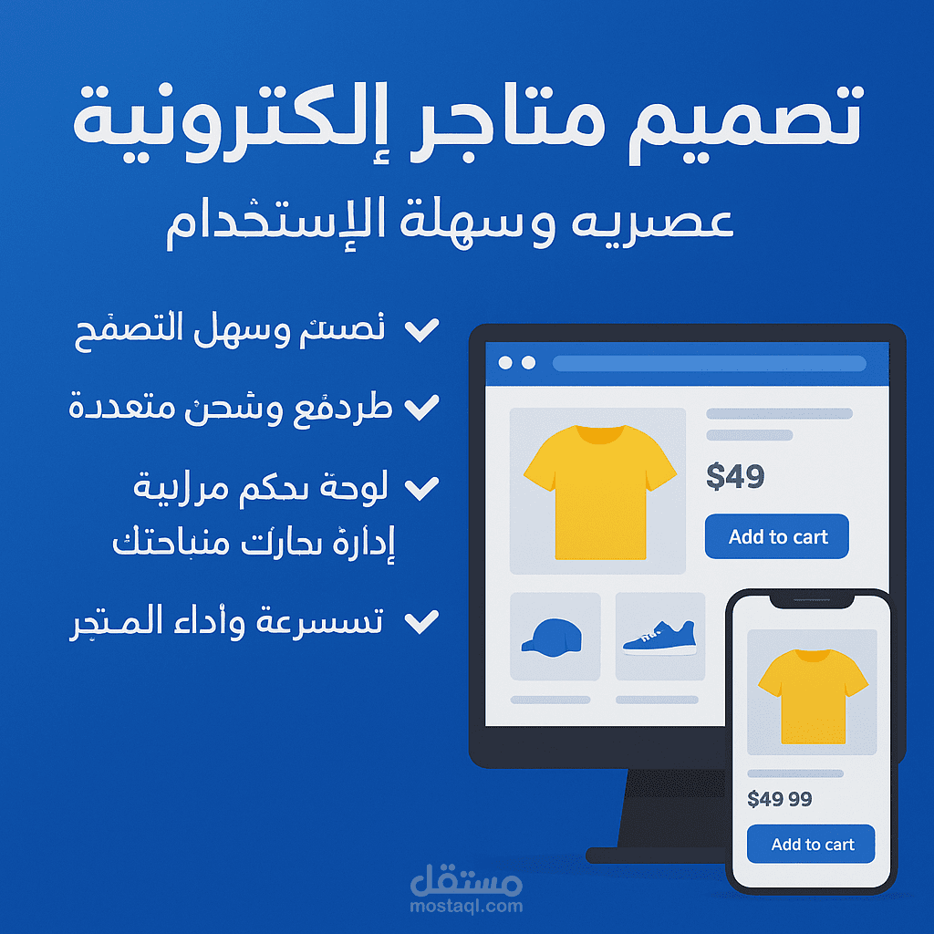 تصميم متاجر إلكترونية