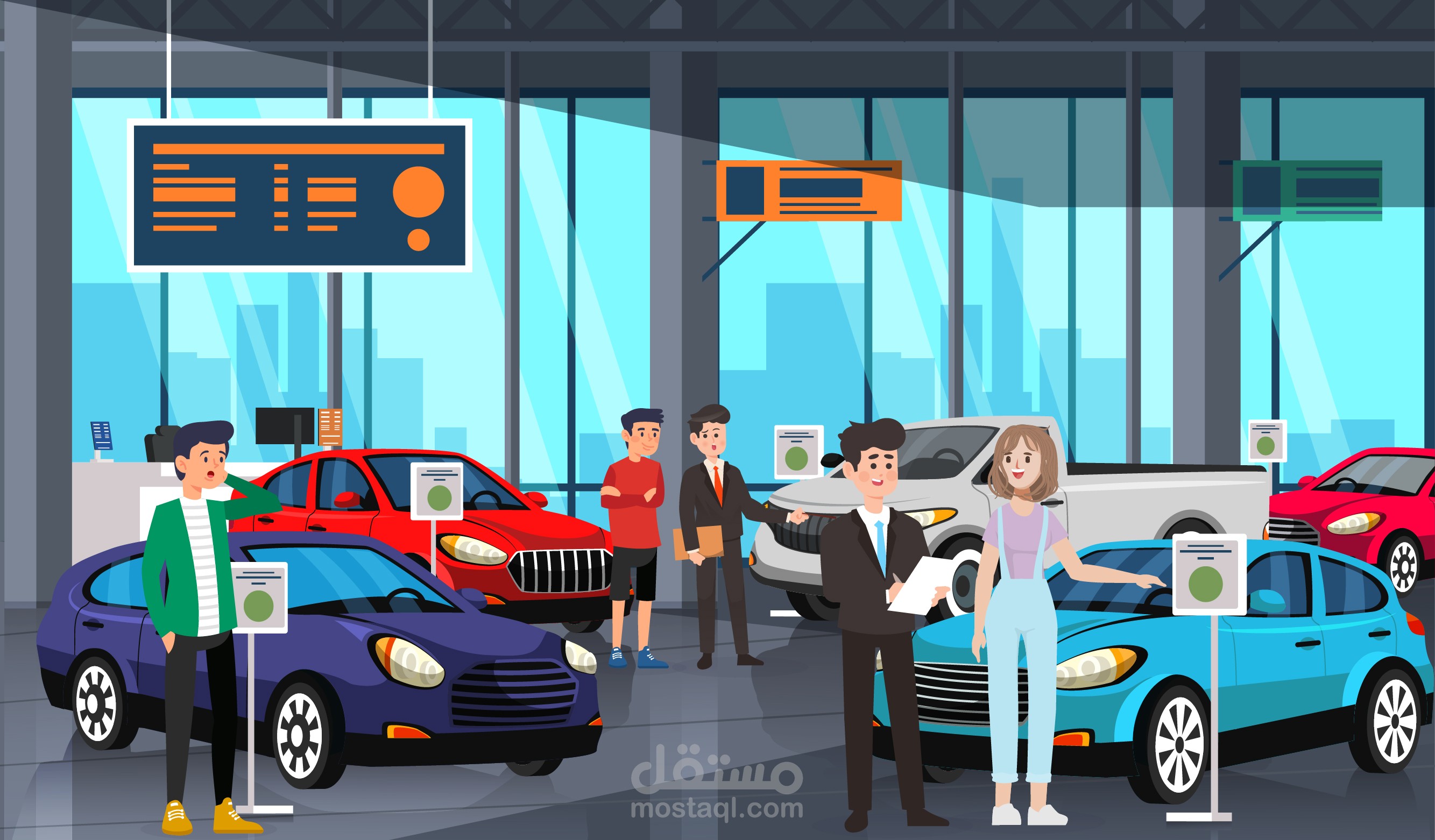 Motion Graphics Ad for an Car Selling Application