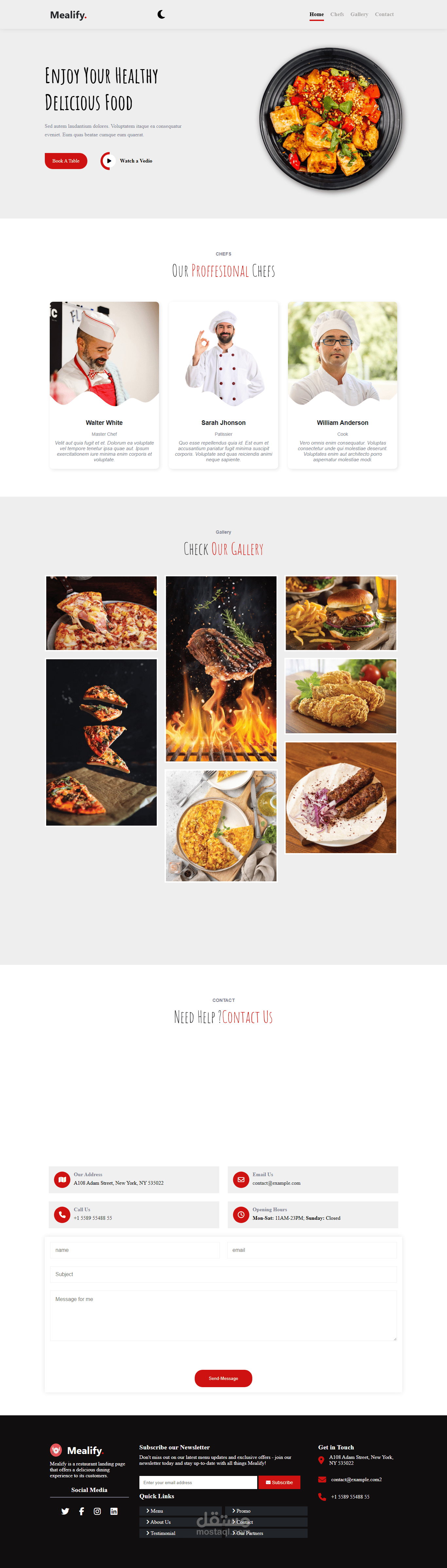 Mealify website