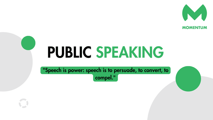 عرض تقديمى لتدريب بعنوان public speaking