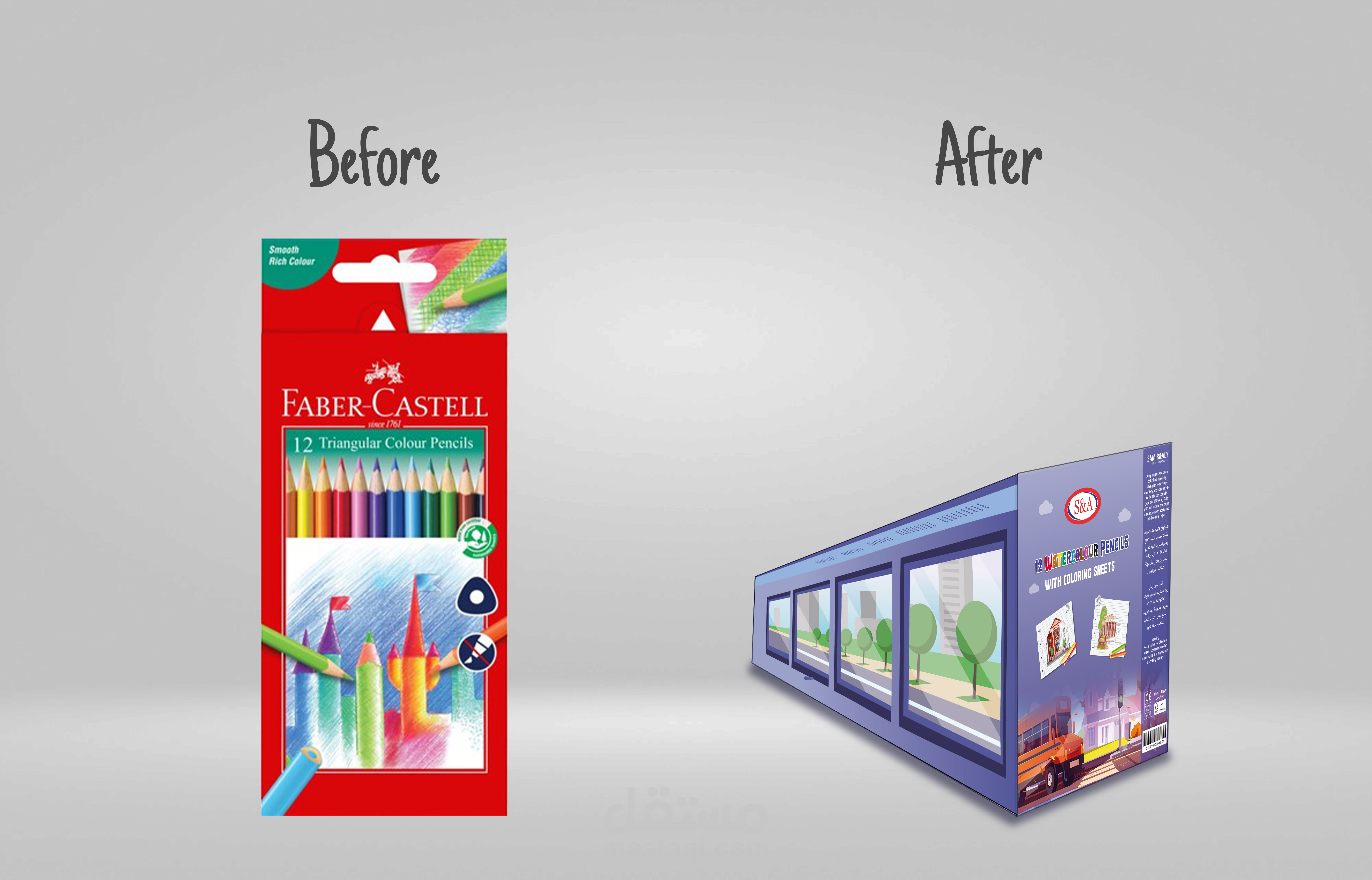 coloring pencils packaging project