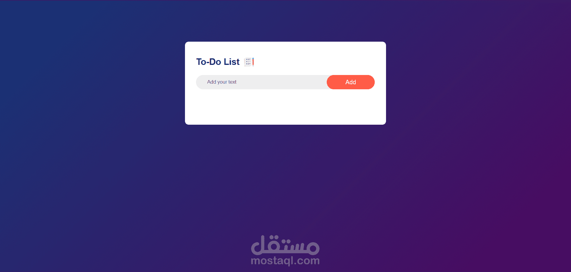 Simple Todo List App