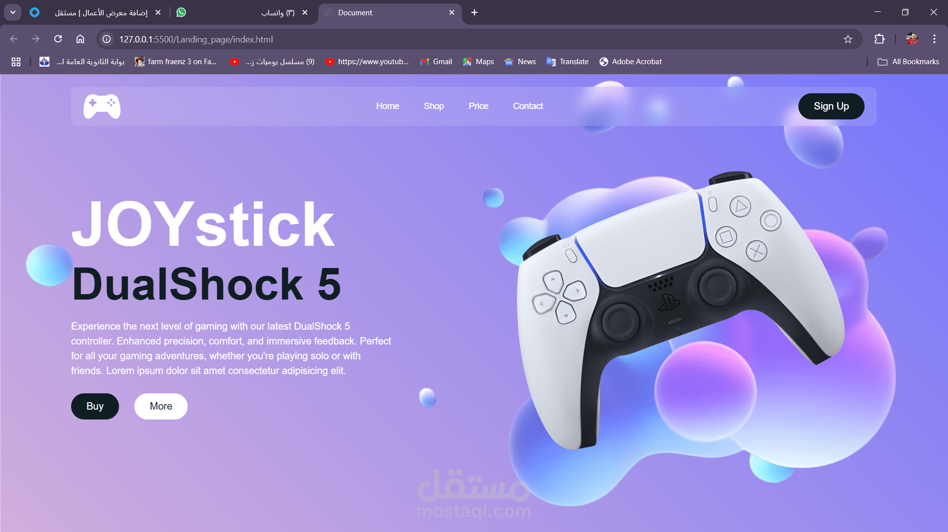 تصميم وتطوير صفحات هبوط (Landing Pages) احترافية
