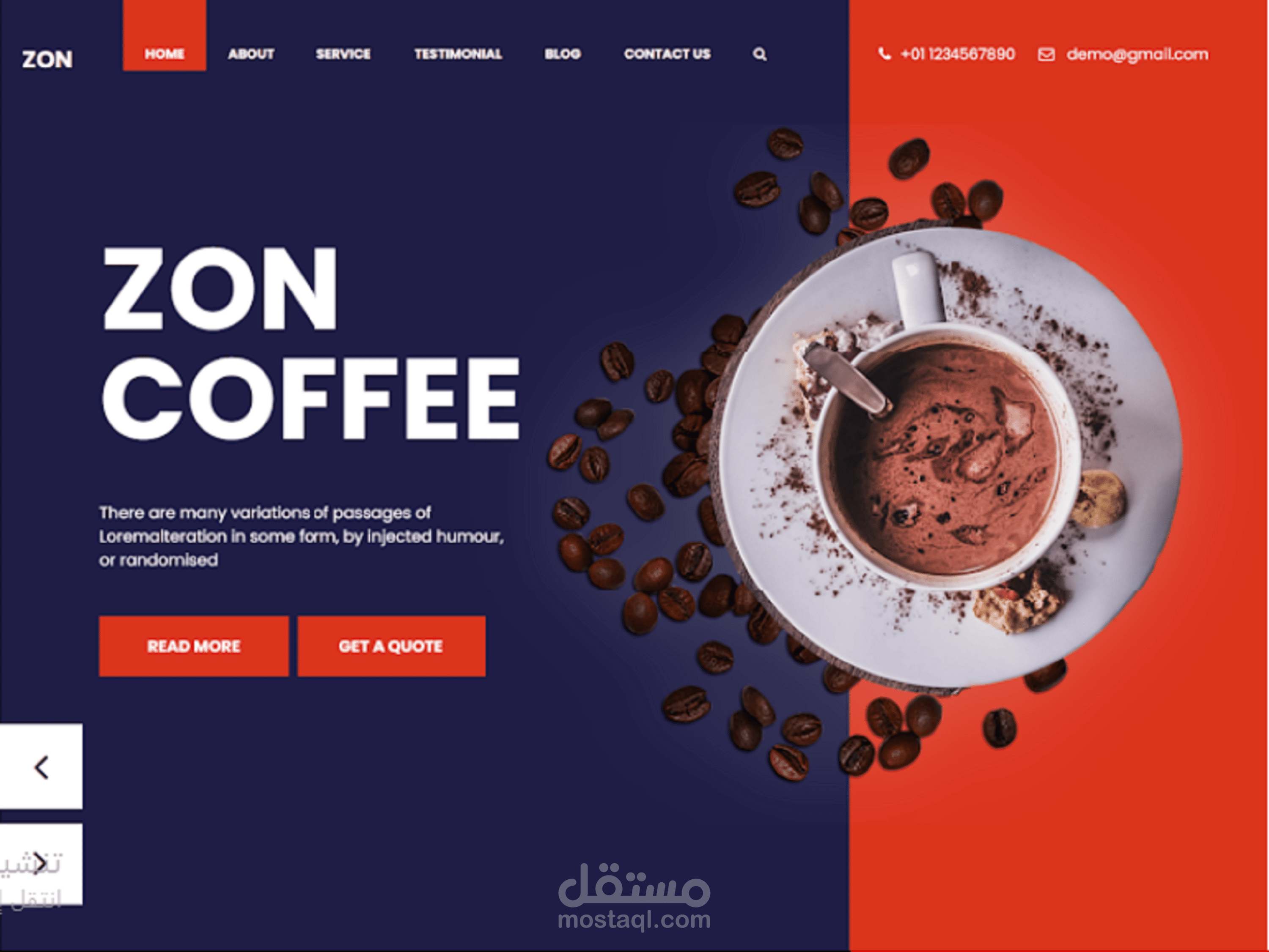 تصميم واجهة مطعم بطريقة جذابة UX/UI