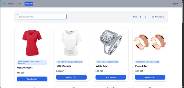 Products Gallery Web App
