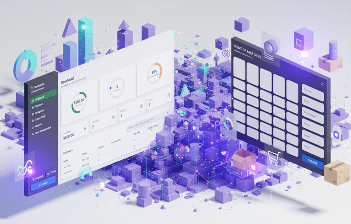 Cashier & Admin Control with Dashboard - لوحة تحكم كاشير وأدمن