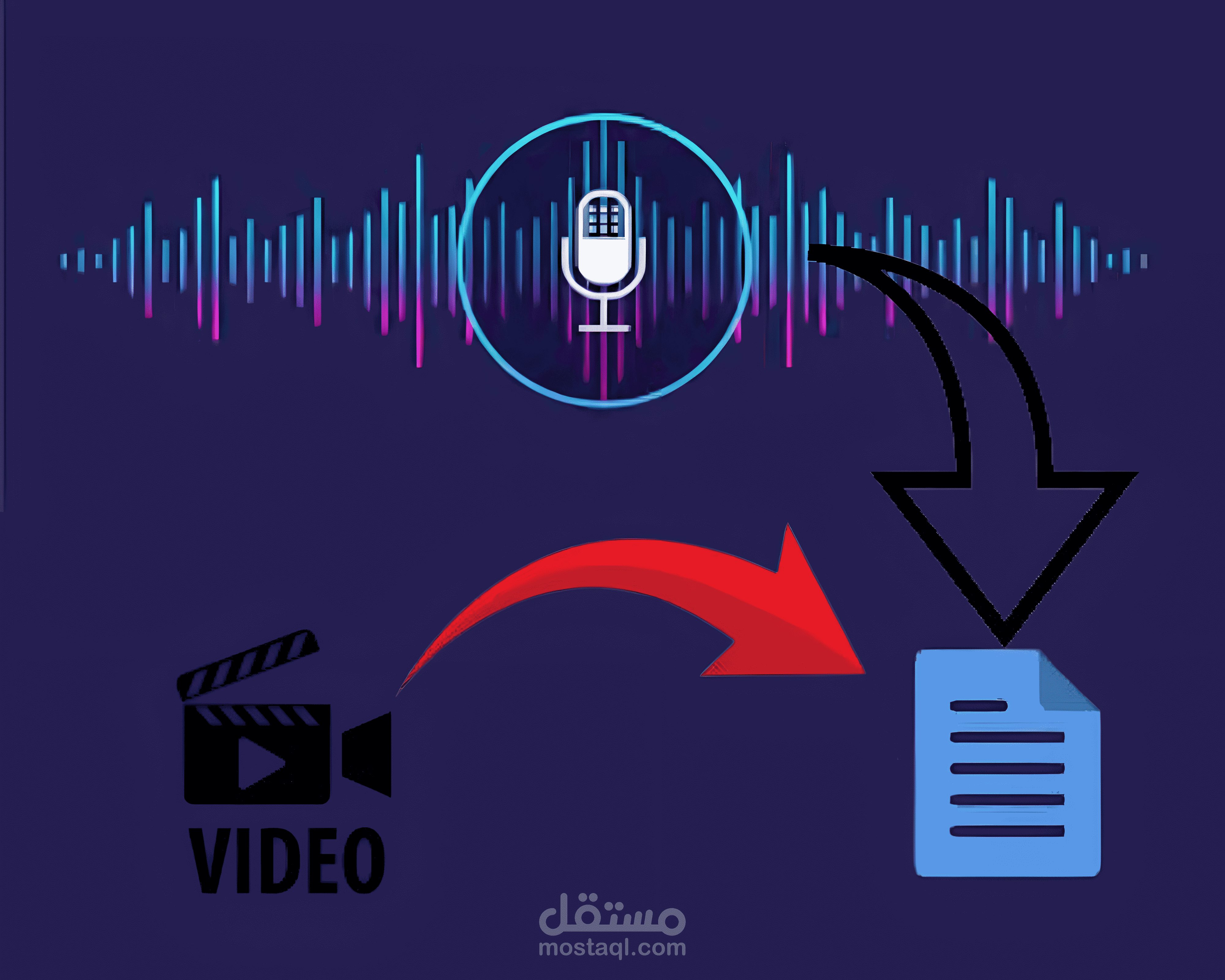 تحويل صوتيات و فيديوهات الى نص و العكس