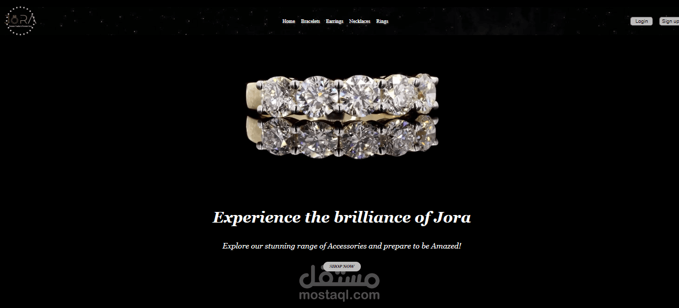 "تصميم وتطوير موقع لمتجر إكسسوارات (Accessories Store) باستخدام HTML و CSS و JavaScript"